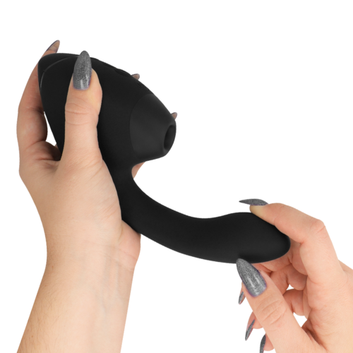 WOMANIZER - DUO NEXT ESTIMULADOR VIBRADOR DUAL CLÍTORIS & PUNTO·G NEGRO
