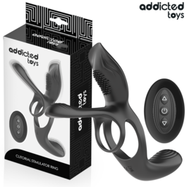ADDICTED TOYS - DOBLE ANILLO PARA EL PENE CON ESTIMULADOR DE CLÍTORIS