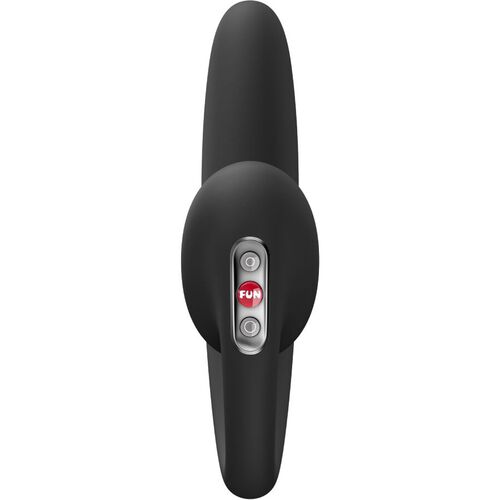 FUN FACTORY - CRESCENDO DOBLE VIBRADOR INSERTABLE AIR PULSE NEGRO