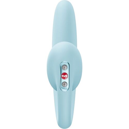FUN FACTORY - CRESCENDO DOBLE VIBRADOR INSERTABLE AIR PULSE AZUL