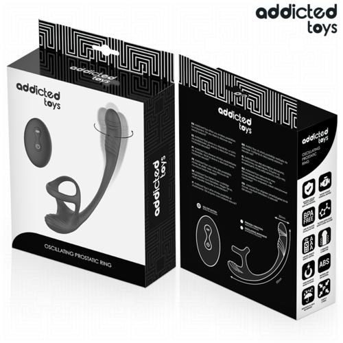 ADDICTED TOYS - PLUG ANAL VIBRACIÓN Y WAVING 360º Y ESTIMULADOR TESTÍCULOS