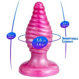 SILEXD - CHERRY PLUG ANAL FANTASY SILICONA LIQUIDA TERMOREACTIVO ROSA 9.2 CM
