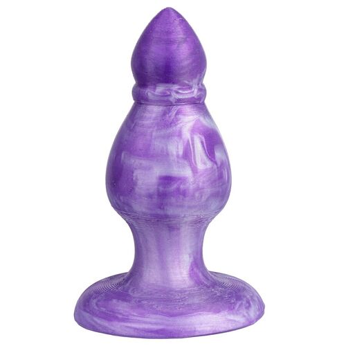 SILEXD - QUEEN PLUG ANAL FANTASY SILICONA LIQUIDA TERMOREACTIVO LILA 9.2 CM