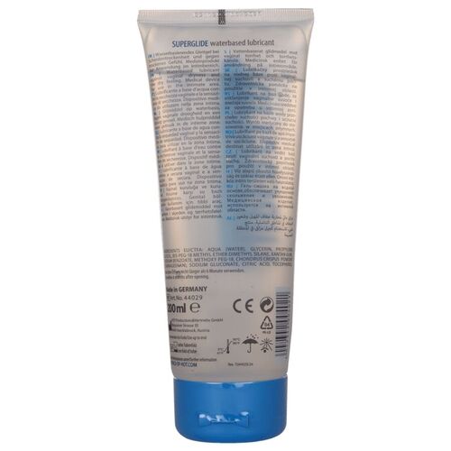 HOT - SUPERGLIDE LIQUID PLEASURE LUBRICANTE BASE AGUA 200 ML