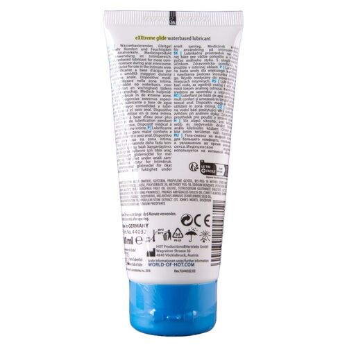 HOT - EXXTREME GLIDE LUBRICANTE BASE AGUA + ACEITE CONFORT A+ 100 ML