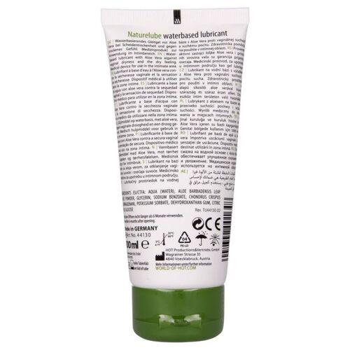 HOT - NATURE LUBE LUBRICANTE BASE AGUA ALOE VERA 100 ML