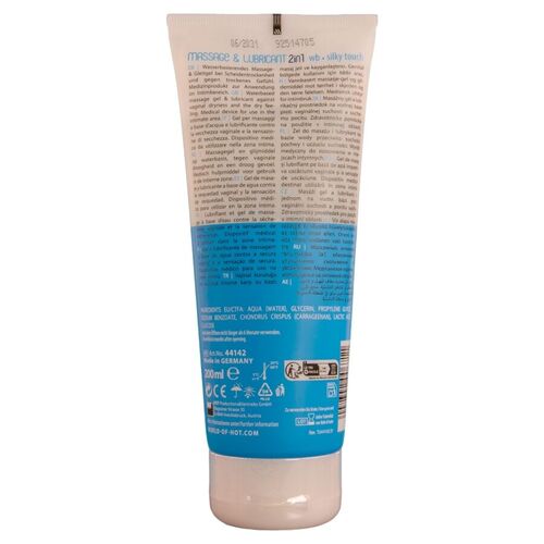 HOT - MASSAGE & GLIDE GEL 2 EN 1 TACTO SEDOSO 200 ML