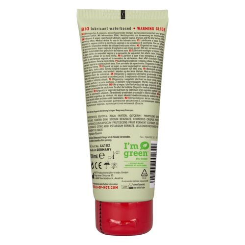 HOT - BIO LUBRICANT LUBRICANTE BIO BASE AGUA EFECTO CALOR 100 ML