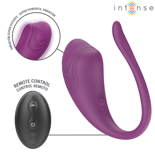 INTENSE - OLIVIA HUEVO VIBRADOR MORADO CONTROL REMOTO