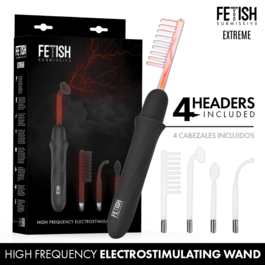 FETISH SUBMISSIVE - VIBRADOR WAND ELECTROESTIMULACIÓN ALTA FRECUENCIA