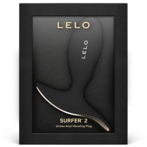 LELO - SURFER 2 PLUG ANAL VIBRADOR UNISEX NEGRO