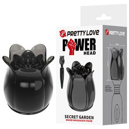 PRETTY LOVE - SECRET GARDEN CABEZAL MASAJEADOR NEGRO
