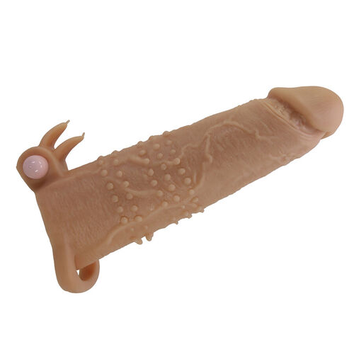PRETTY LOVE - QUILLON FUNDA PARA PENE CON ESTIMULADOR DE CLÍTORIS Y VIBRACIÓN