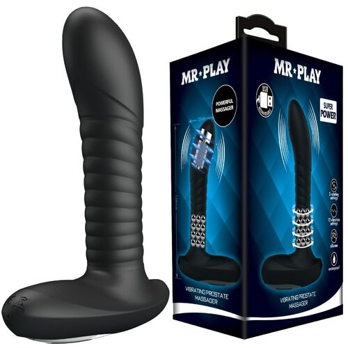 MR PLAY - MASAJEADOR PROSTÁTICO CON ROTACIÓN Y VIBRACIÓN