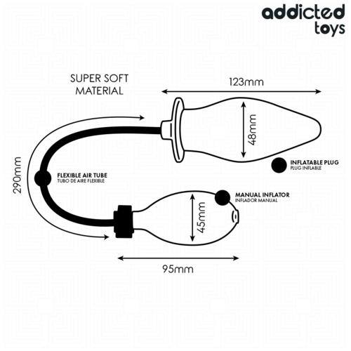 ADDICTED TOYS - PLUG ANAL INFLABLE MODELO 1