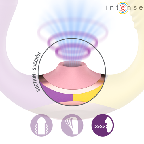 INTENSE - WILLOW ESTIMULADOR 3 EN 1 DE SUCCIÓN Y VIBRACIÓN