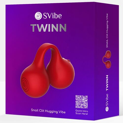SNAIL VIBE - TWINN VIBRADOR DE DEDO CEREZA