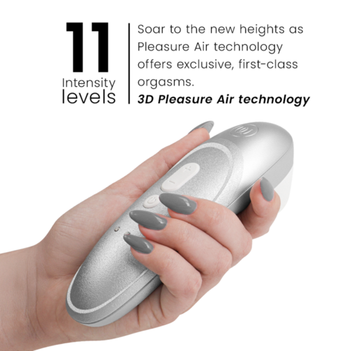 WOMANIZER - PRO VIBRANT ESTIMULADOR DE CLÍTORIS GRIS PLATA