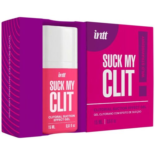 INTT - SUCK MY CLIT GEL EFECTO SUCCIÓN FRESAS SILVESTRES 15 ML