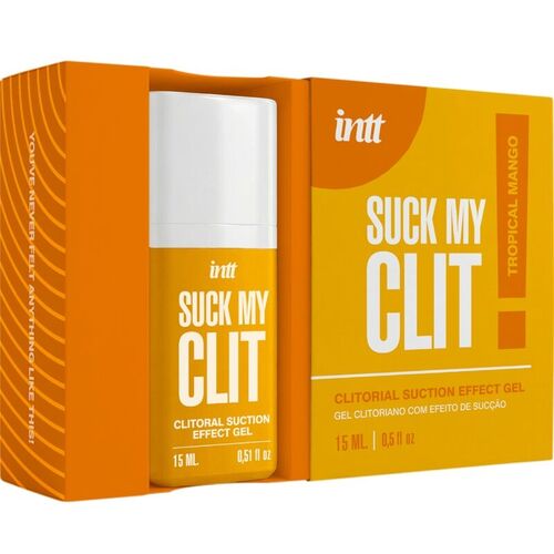 INTT -  SUCK MY CLIT GEL EFECTO SUCCIÓN TROPICAL MANGO 15 ML