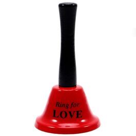 DIABLO PICANTE - CAMPANA DE MANO 'RING FOR LOVE' COLOR ROJO