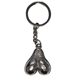 DIABLO PICANTE - LLAVERO METAL HUEVOS PLATA