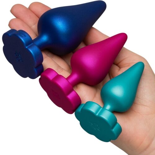 ROMP - LUSTER KIT DE ENTRENAMIENTO ANAL S/M/L CON BASE EN FORMA DE FLOR
