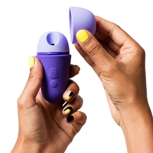 ROMP - FREE ESTIMULADOR DE CLÍTORIS CON TAPA 10 NIVELES RECARGABLE MORADO