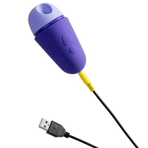 ROMP - FREE ESTIMULADOR DE CLÍTORIS CON TAPA 10 NIVELES RECARGABLE MORADO
