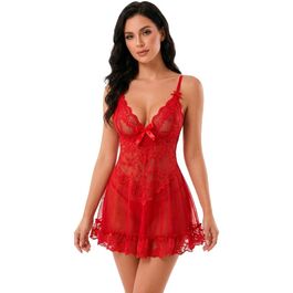 LIVCO CORSETTI FASHION - NUIT SET CAMISETA + PANTY ROJO 2028 S/M