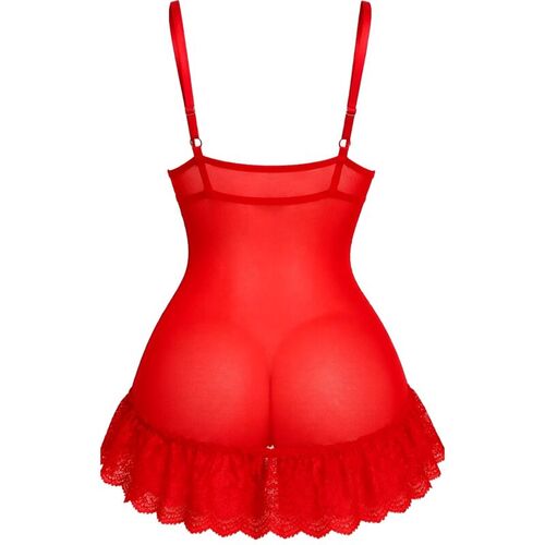 LIVCO CORSETTI FASHION - NUIT SET CAMISETA + PANTY ROJO 2028 S/M