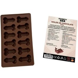 DIABLO PICANTE - MOLDE CHOCOLATE 12 PENES SILICONA PARA COLGAR ROJO