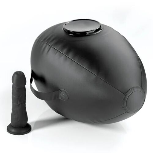 FETISH FANTASY SERIES - HINCHABLE BODY DOCK CON DILDO NEGRA 41.9 CM