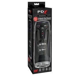 PDX ELITE - MASTURBADOR AUTOMÁTICO MOTO-BATOR PRO THRUSTING STROKER VIBRADOR Y CALOR 26.5 CM