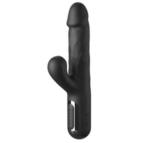 FETISH FANTASY SERIES - VIBRADOR RABBIT SONIX SILICONE THRUSTER NEGRO