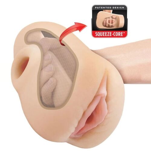 PDX PLUS - MASTURBADOR VAGINA REALÍSTICA PUSSY POUNDER SQUEEZE STROKER 18 CM