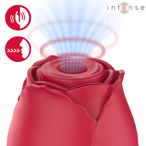 INTENSE - CAMELLIA ROSA SUCCIONADOR DE CLÍTORIS POR ONDAS BURDEOS