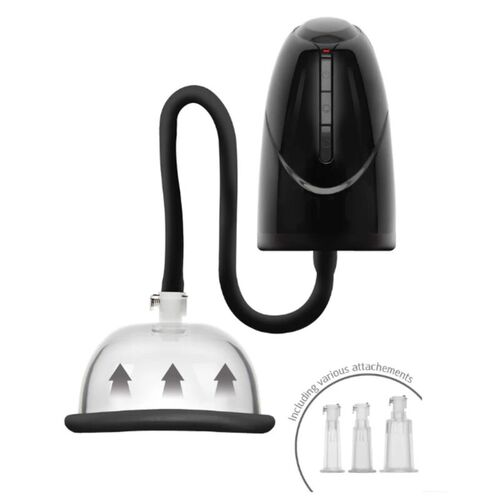 SHE.E.O - BOMBA AUTOMÁTICA DE VACÍO PARA VAGINA Y CLÍTORIS NEGRA