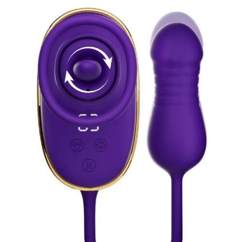 SHE.E.O - SUCCIONADOR DE CLÍTORIS CON EFECTO LICKING Y ESTIMULADOR ANAL MORADO