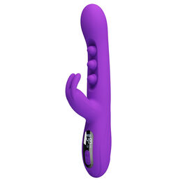 PRETTY LOVE - SABIEN VIBRADOR RABBIT CON ESTIMULACIÓN POR GOLPETEOS Y LED MORADO