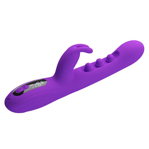 PRETTY LOVE - SABIEN VIBRADOR RABBIT CON ESTIMULACIÓN POR GOLPETEOS Y LED MORADO