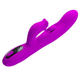 PRETTY LOVE - YALANDA VIBRADOR RABBIT OSCILANTE CON PANTALLA LED MORADO