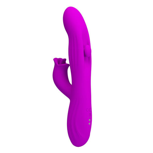 PRETTY LOVE - YALANDA VIBRADOR RABBIT OSCILANTE CON PANTALLA LED MORADO