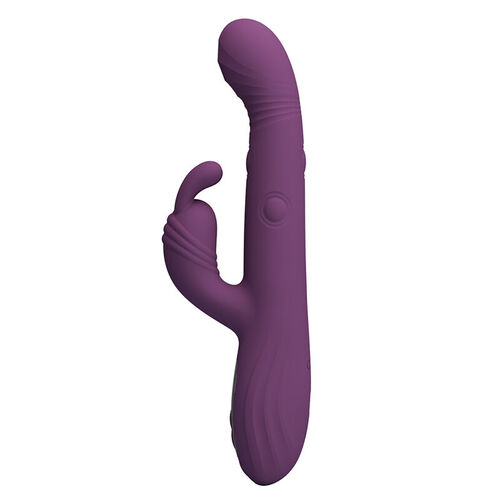 PRETTY LOVE - DEE VIBRADOR RABBIT MULTIFUNCIÓN OSCILANTE Y PERCUTOR MORADO