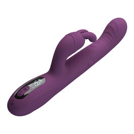 PRETTY LOVE - DEE VIBRADOR RABBIT MULTIFUNCIÓN OSCILANTE Y PERCUTOR MORADO