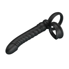 PRETTY LOVE - MERRITT VIBRADOR ANAL CON ANILLO Y VIBRACIÓN NEGRO