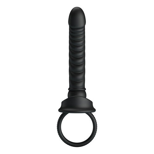 PRETTY LOVE - MERRITT VIBRADOR ANAL CON ANILLO Y VIBRACIÓN NEGRO