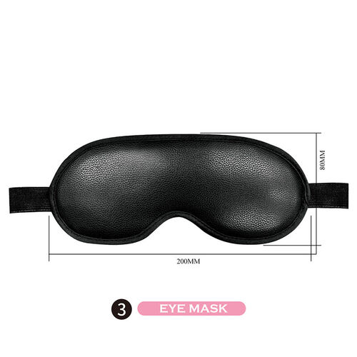 PRETTY LOVE - KIT BDSM 8 PIEZAS NEGRO