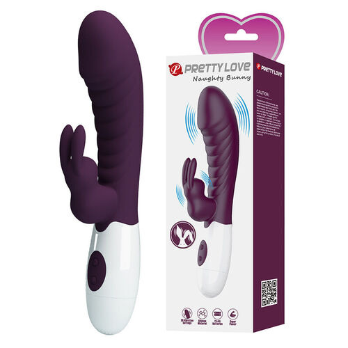 PRETTY LOVE - NAUGHTY BUNNY VIBRADOR RABBIT 30 FUNCIONES MORADO