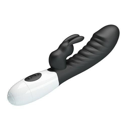 PRETTY LOVE - NAUGHTY BUNNY VIBRADOR RABBIT 30 FUNCIONES NEGRO